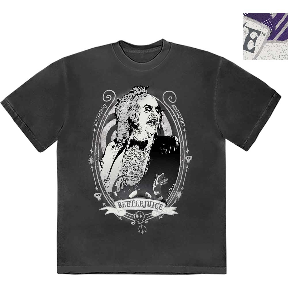 Beetlejuice - Beetle Frame Tshirt Homme - Noir